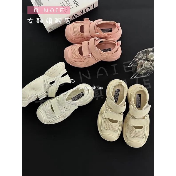 Giày Sandal Đế Dày Thoáng Khí Thời Trang Mùa Hè 2023 Phong Cách Mới Cho Nữ
