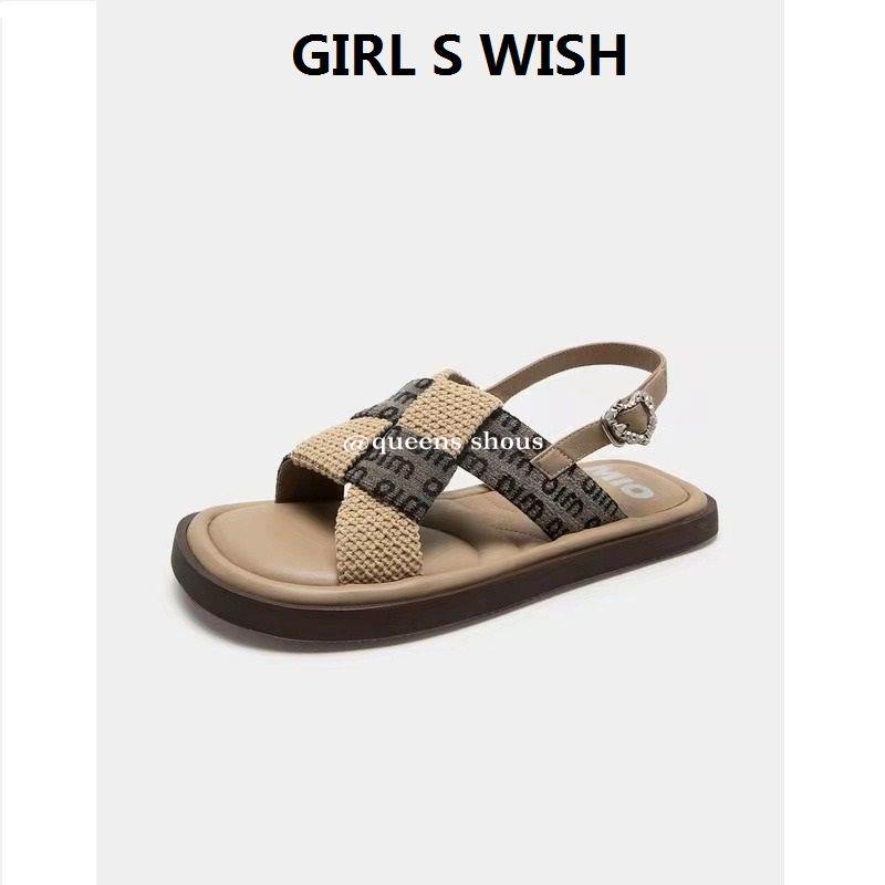 Giày Sandal Hở Ngón Đế Bằng Phong Cách Retro Mùa Hè 2023 Màu Sắc Thời Trang Dành Cho Nữ