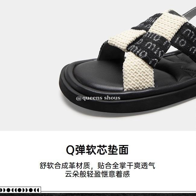 Giày Sandal Hở Ngón Đế Bằng Phong Cách Retro Mùa Hè 2023 Màu Sắc Thời Trang Dành Cho Nữ
