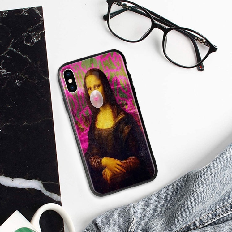Ốp Lưng Iphone XR Độc Lạ Mona Lisa Chế CRATIC Cho Iphone 6/6S/7/Plus/X