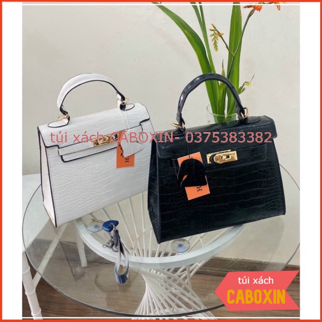 Túi xách hơi mệt da rắn size 25cm