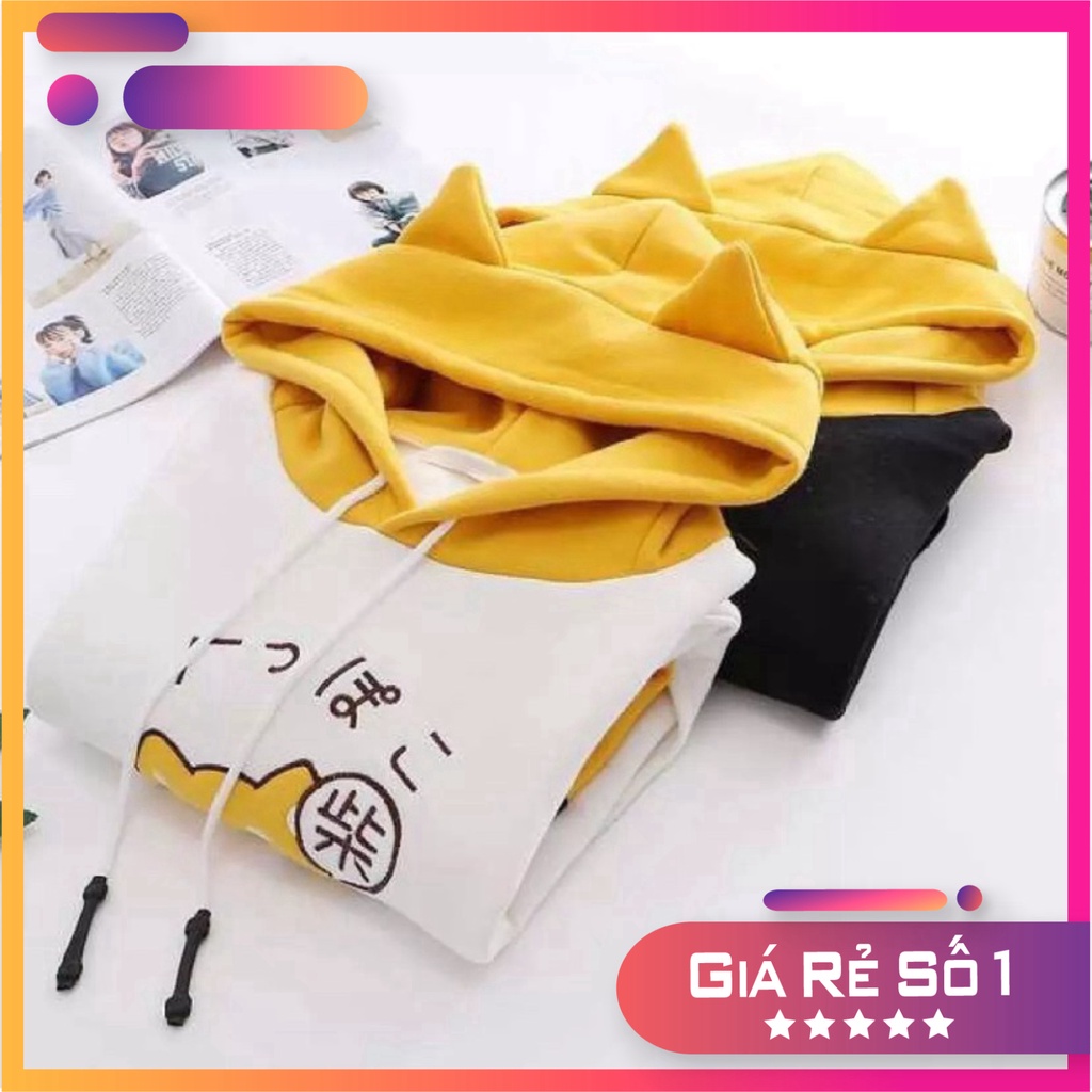 Áo Khoác HOODIE Nam Nữ CHÓ CON hất Vải Dày Dặn Ấm Áp jolieshop