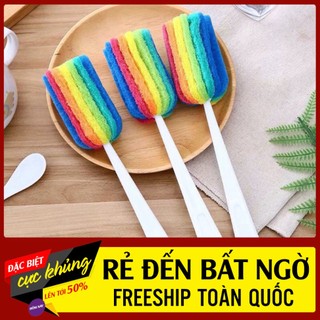 Cọ rửa bình sữa, cọ rửa ly xốp 7 màu