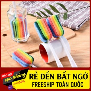 Cọ rửa bình sữa, cọ rửa ly xốp 7 màu