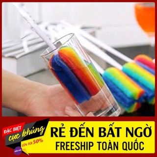Cọ rửa bình sữa, cọ rửa ly xốp 7 màu