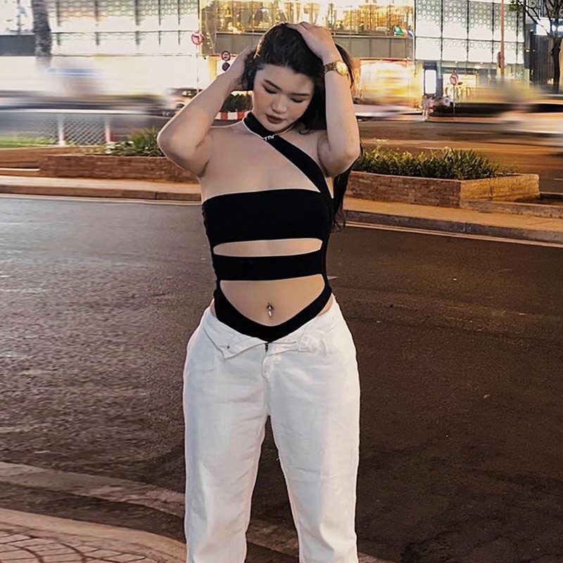 Bikini Đồ Bơi Một Mảnh Quảng Châu Dáng Lọt Khe Sexy Lộ Vòng Hai