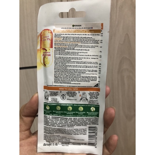 Mặt nạ Garnier NHẬP KHẨU CHÍNH HÃNG