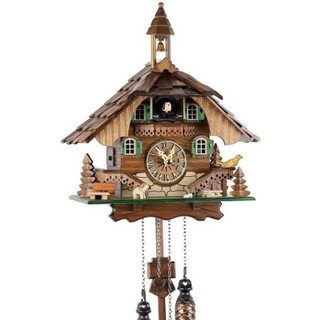 Đồng hồ treo tường cuckoo black forest en 444 q, made in germany, bepchauau
