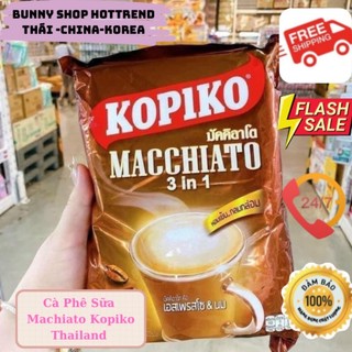 Túi 20 gói Cà Phê Sữa Macchiato Kopiko