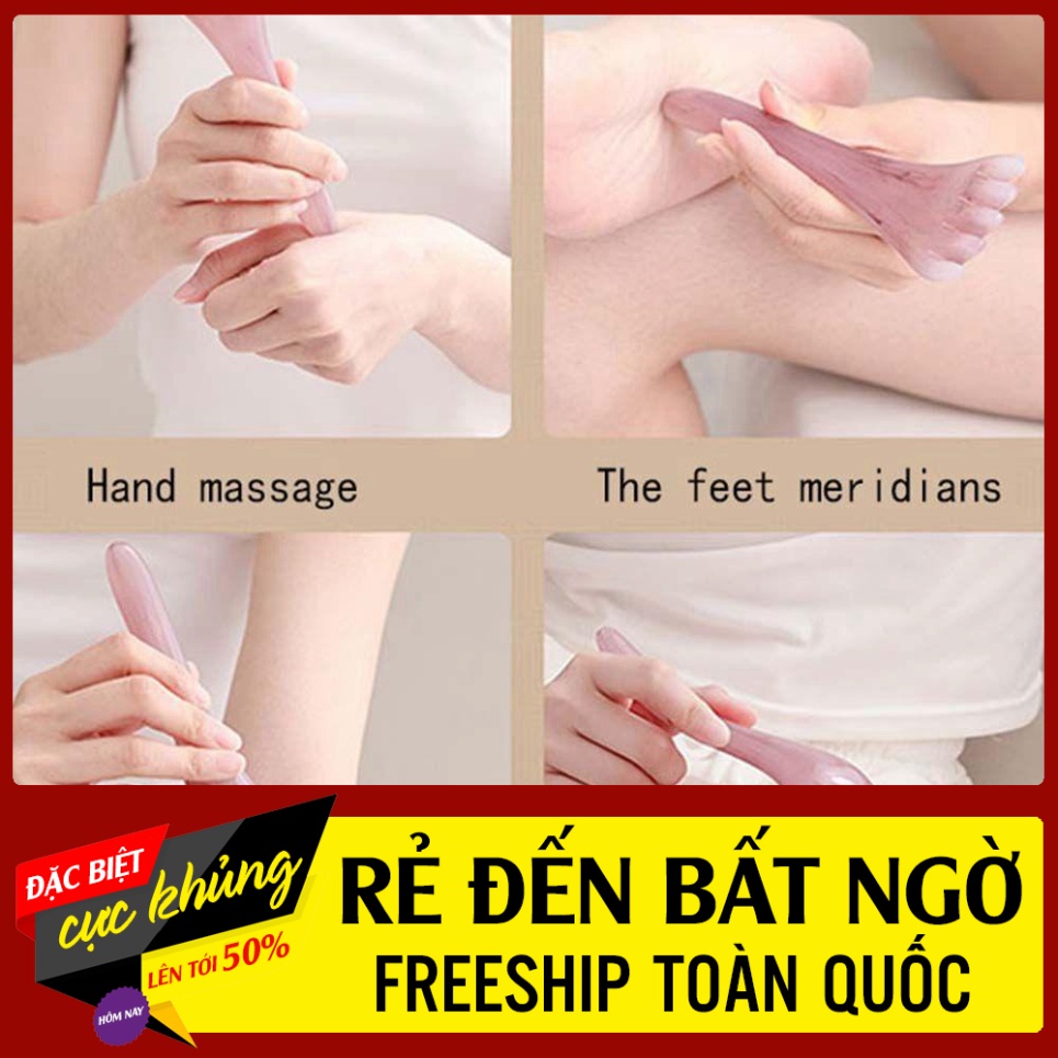 Lược massage đầu 5 móng 16x5.5cm tiện dụng