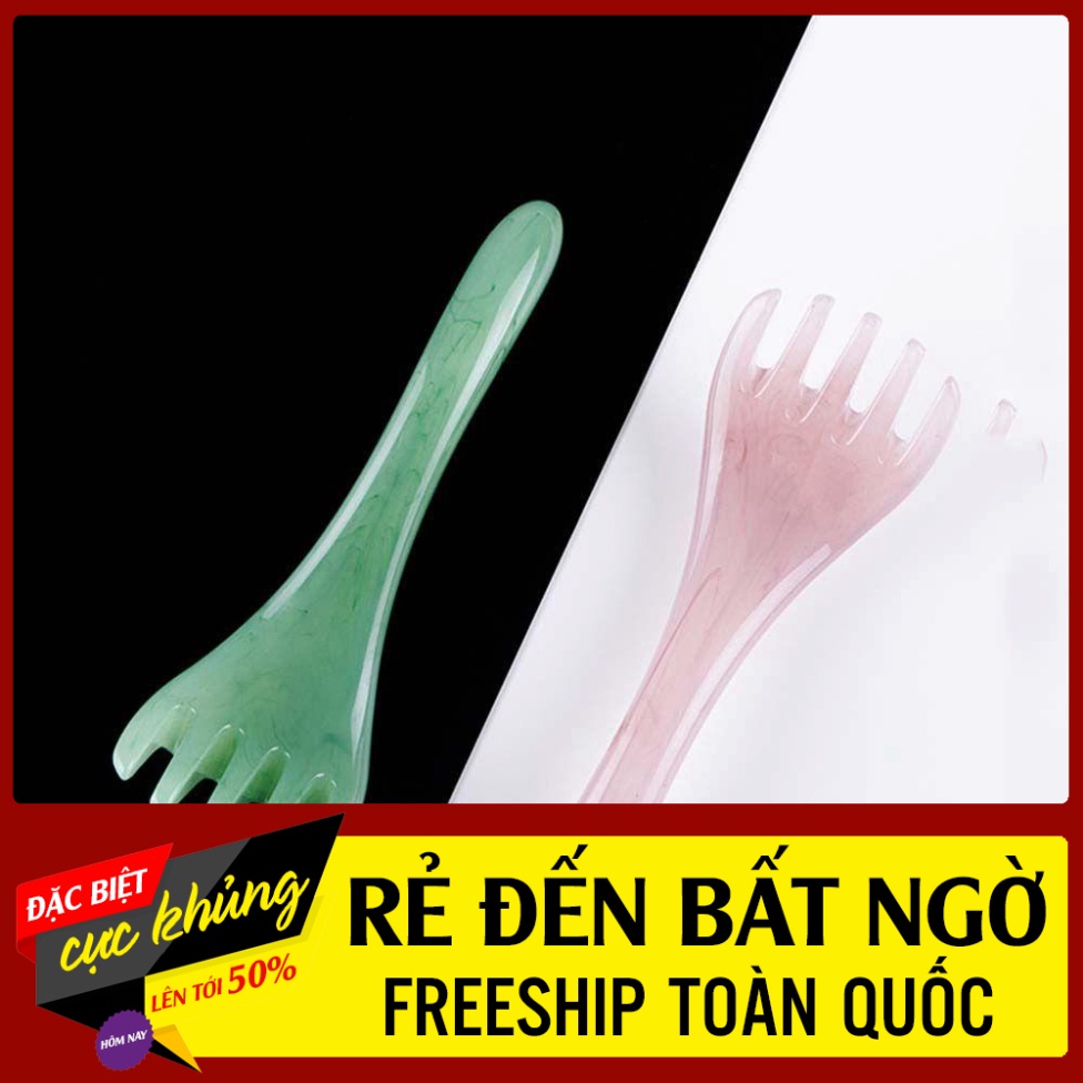 Lược massage đầu 5 móng 16x5.5cm tiện dụng