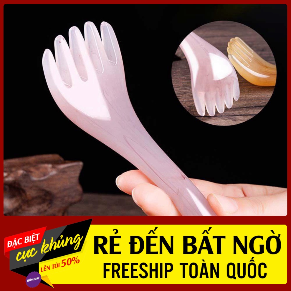 Lược massage đầu 5 móng 16x5.5cm tiện dụng