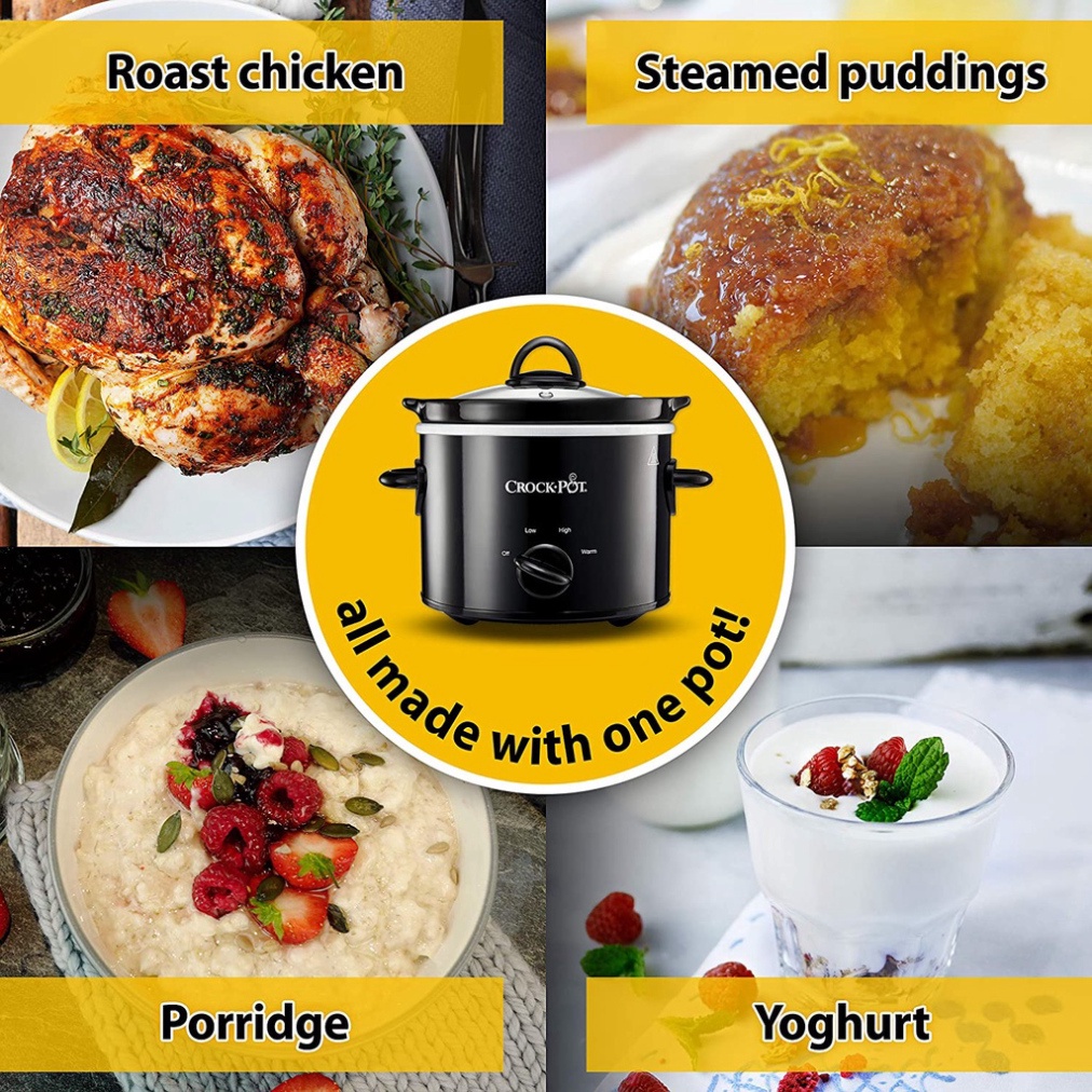 Nồi Nấu Chậm CROCKPOT, Nồi Nấu Cháo Cho Bé, Dung Tích 1.8L, Nhập Đức, BH 12 Tháng, Bepchauau