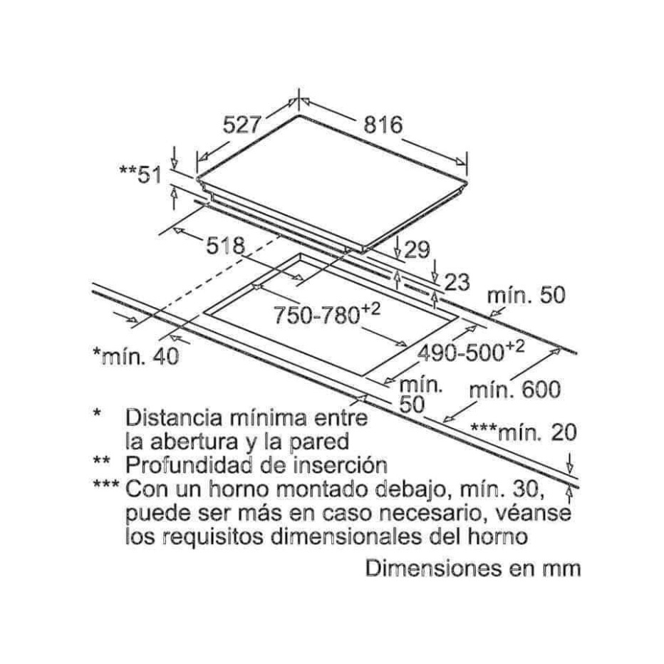 Bếp TỪ BOSCH PIE875DC1E – SERI 8, Công Suất 7400W, MADE IN SPAIN, BH 12 Tháng, Bepchauau
