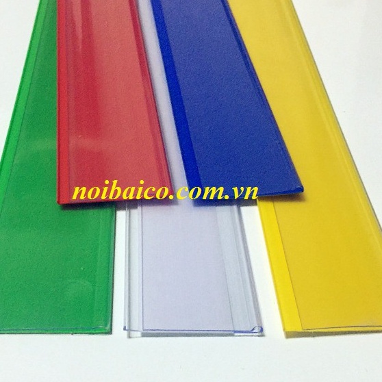 Nẹp băng dính 2 mặt rộng 3cm. Thanh cài giá siêu thị