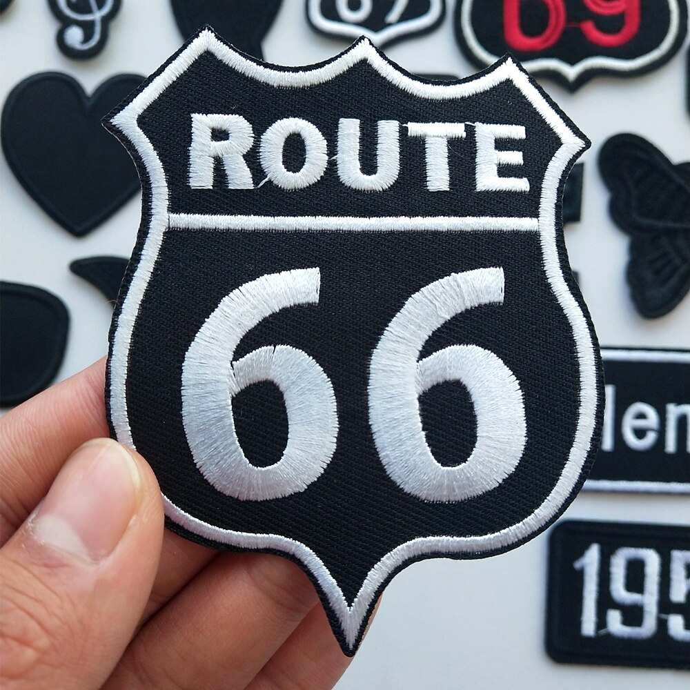 Sticker ủi nhiệt thêu logo hình thời trang dán trắng đen lạ độc đáo dễ thương cute- Patch ủi quần áo balo H49