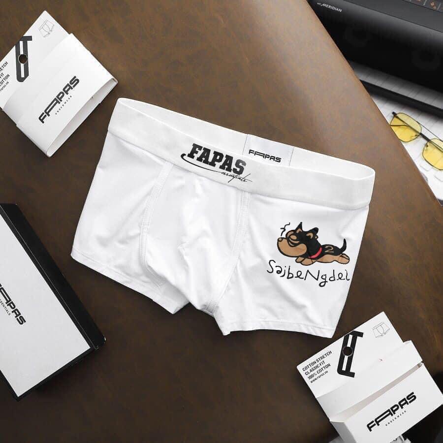 Sét 5 quần Mã Boxer 0307 FAPAS Cún Chất Liệu Thun Lạnh Co Giãn 4 Chiều