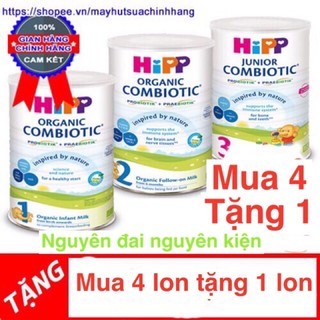 Sữa Hipp organic số 1,2,3,4 hộp 800g (kèm quà tặng)