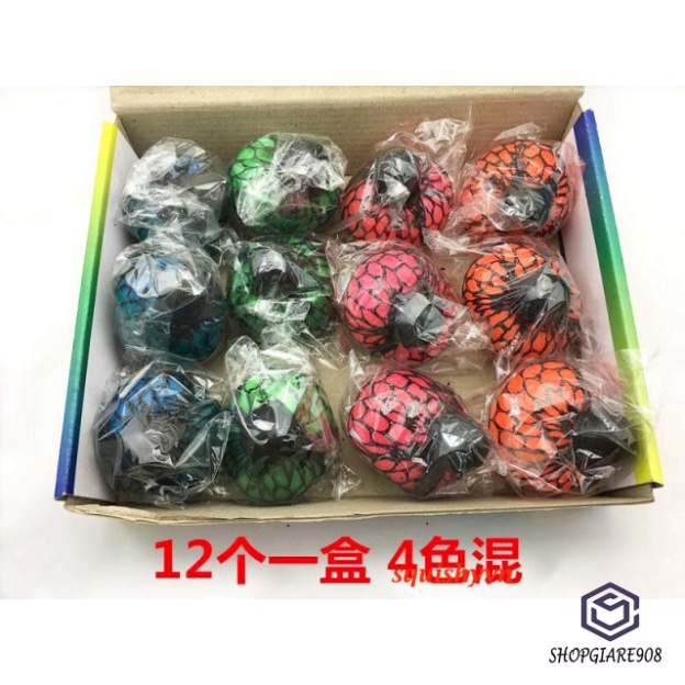 Trứng Lưới Bóp thay đổi màu sắc Slime Nho Trút Giận squishy