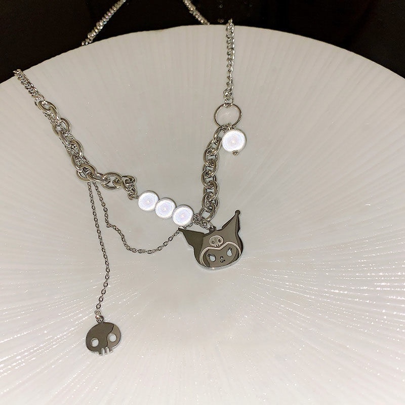 Vòng cổ Đính Ngọc Trai Phong Cách Hip Hop Thời Trang Cho Nữ