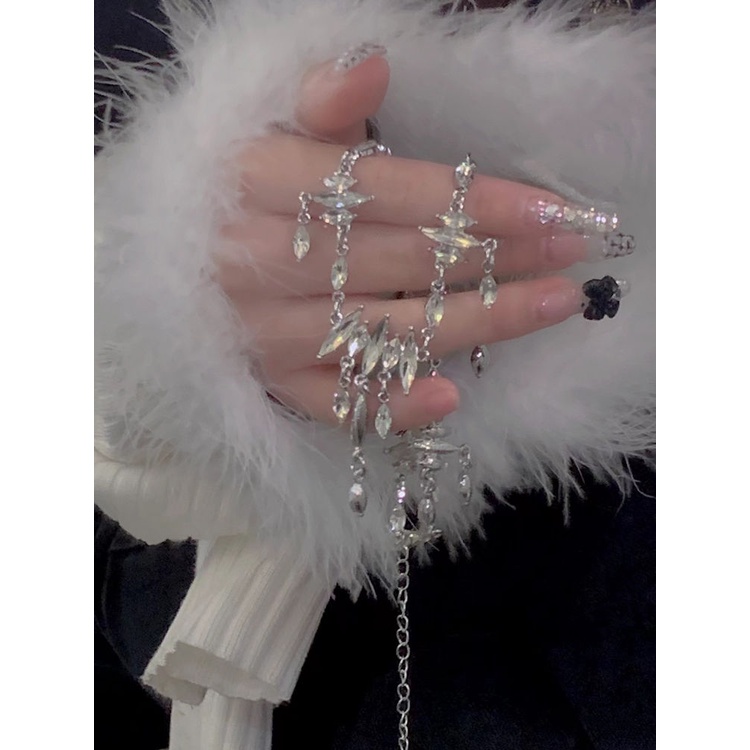 Vòng cổ Đính Đá Zircon Siêu Nhẹ Sang Trọng Cho Nữ