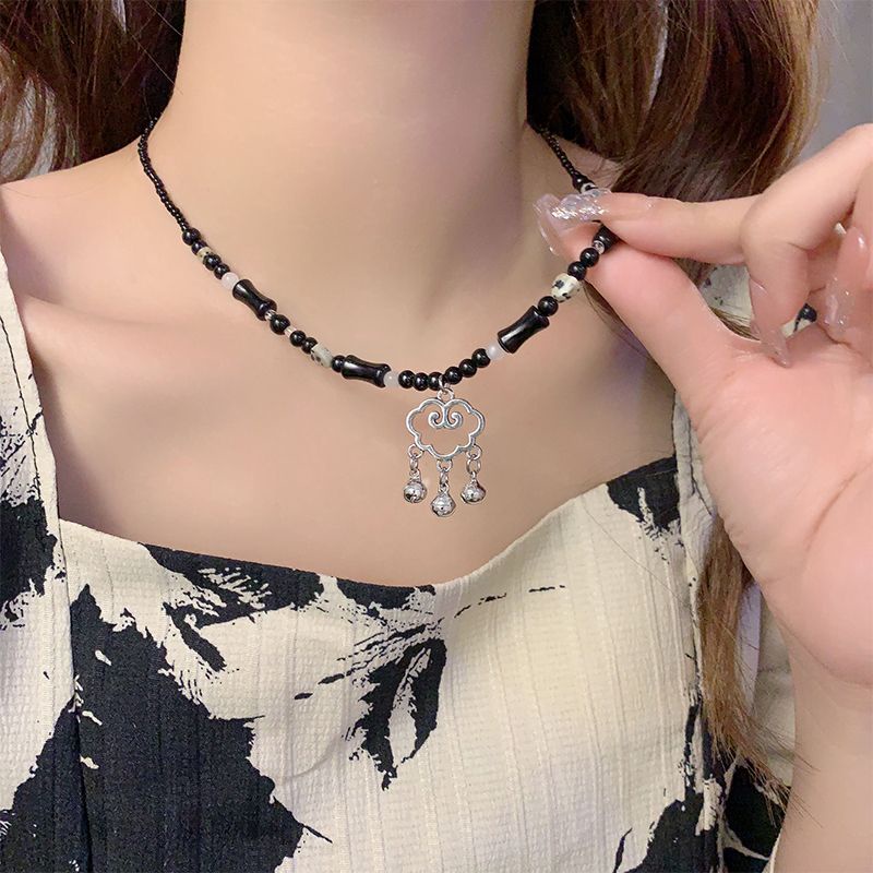 Vòng cổ Chuỗi Hạt Phong Cách Dân Tộc Trung Hoa Cổ Điển Mới Cho Nữ Lig