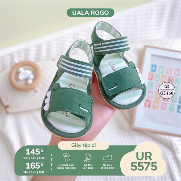 GD168 - Giày tập đi khủng long UR5575 rêu 13/15