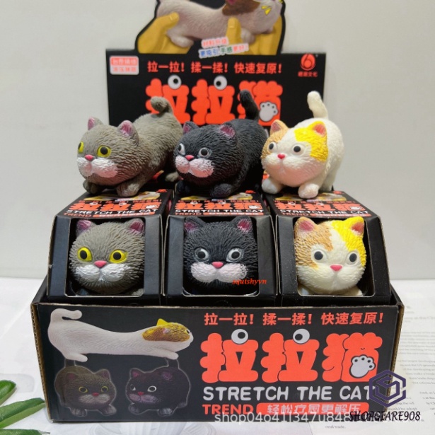 Mèo silicon giảm stress đồ giải trí cao su đặc mèo dẻo khó tính - Hình thiết kế nhà cửa TPR Cho trẻ con Người Lớn