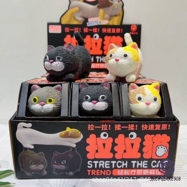 Mèo silicon giảm stress đồ giải trí cao su đặc mèo dẻo khó tính - Hình thiết kế nhà cửa TPR Cho trẻ con Người Lớn
