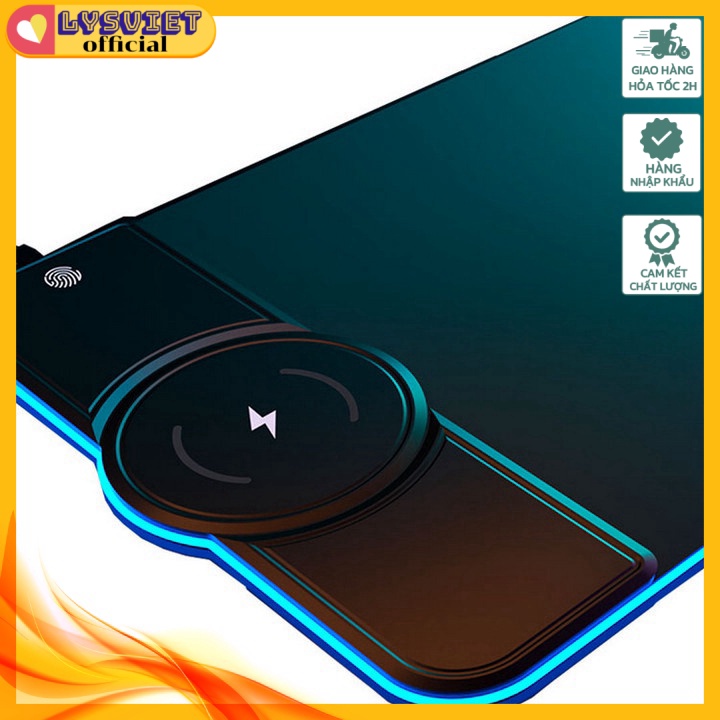 Tấm Lót Bàn Làm Việc Kiêm Sạc Không Dây Đa Năng Corfu
