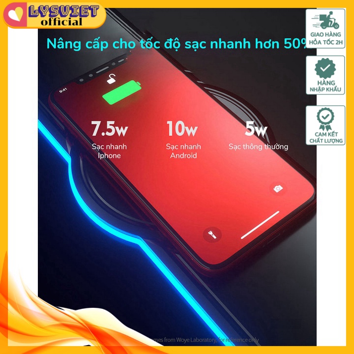 Tấm Lót Bàn Làm Việc Kiêm Sạc Không Dây Đa Năng Corfu