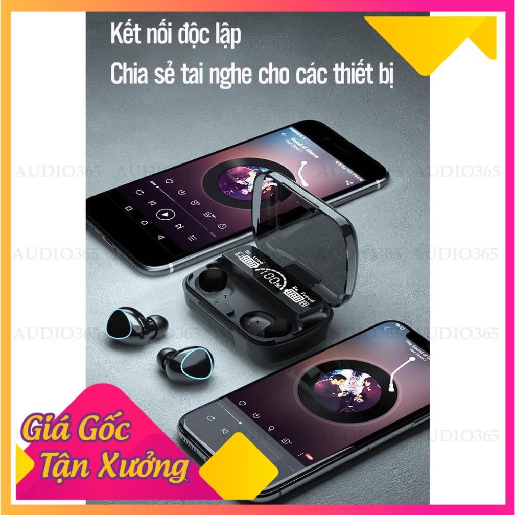 Tai nghe Bluetooth M10 Pro, Tai nghe không dây M10 Pro phiên bản nâng cấp Pin trâu, chạm cảm ứng