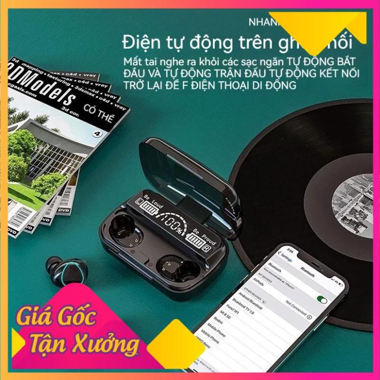 Tai nghe Bluetooth M10 Pro, Tai nghe không dây M10 Pro phiên bản nâng cấp Pin trâu, chạm cảm ứng