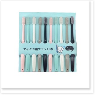 Combo 10 bàn chải đánh răng 18cm lông mềm