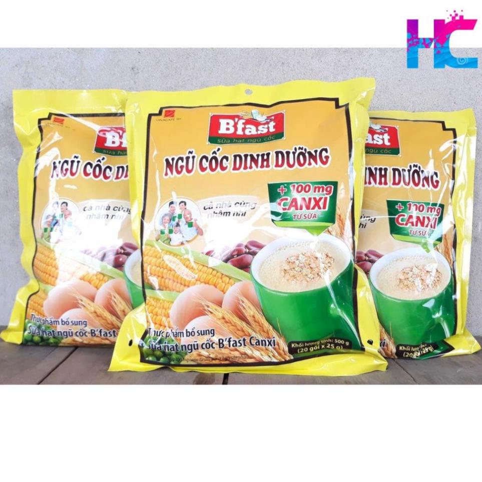 Bột ngũ cốc dinh dưỡng Bfast 500g - Nguồn canxi từ sữa - Thức ăn nhanh dinh dưỡng