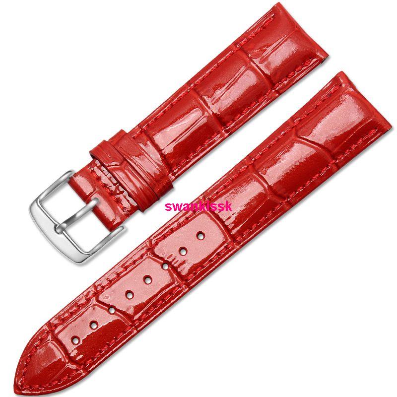 Carlosa Đồng Hồ Quartz Dây Đeo Da Màu Đỏ 0704