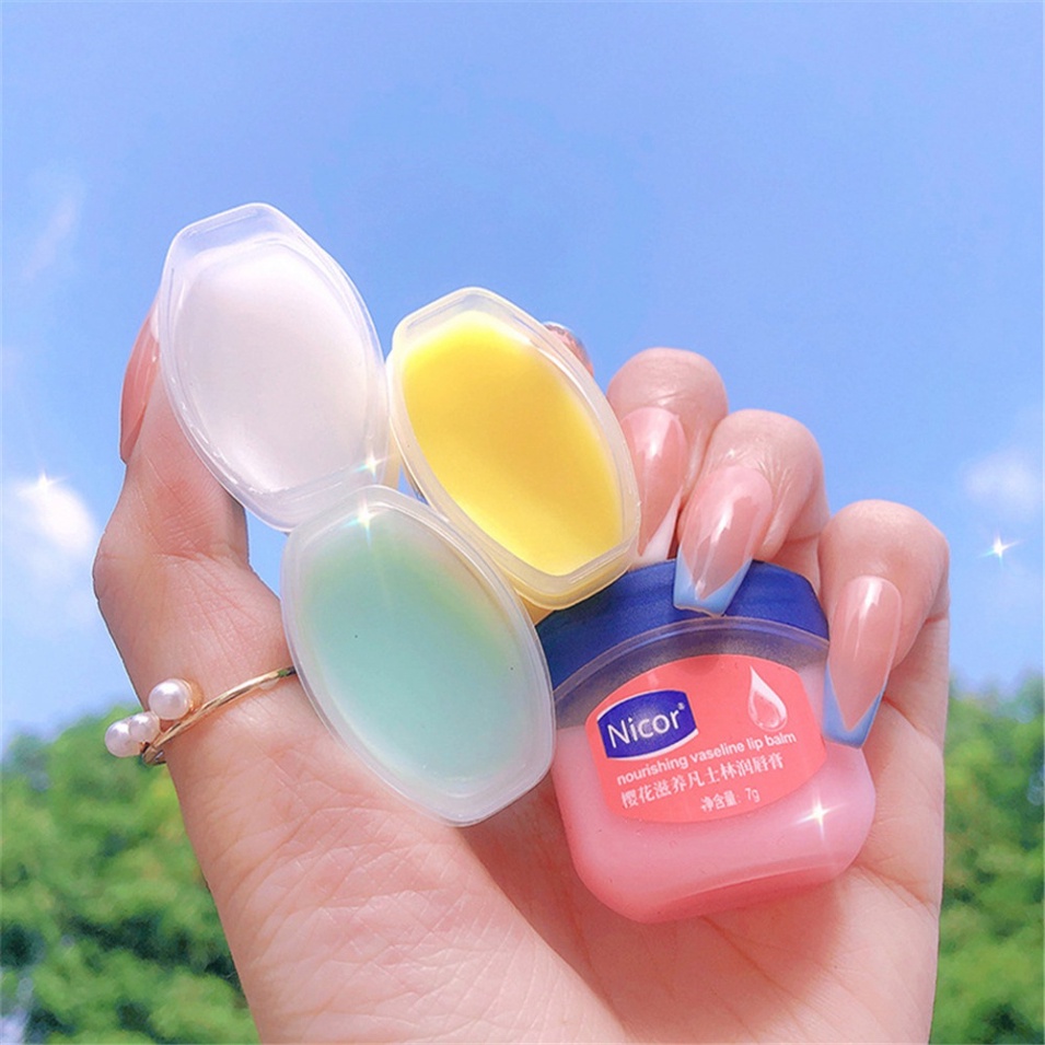 Set 4 Son Dưỡng Ẩm Chống Khô Môi Nicor Vaseline Dành Cho Nam Và Nữ