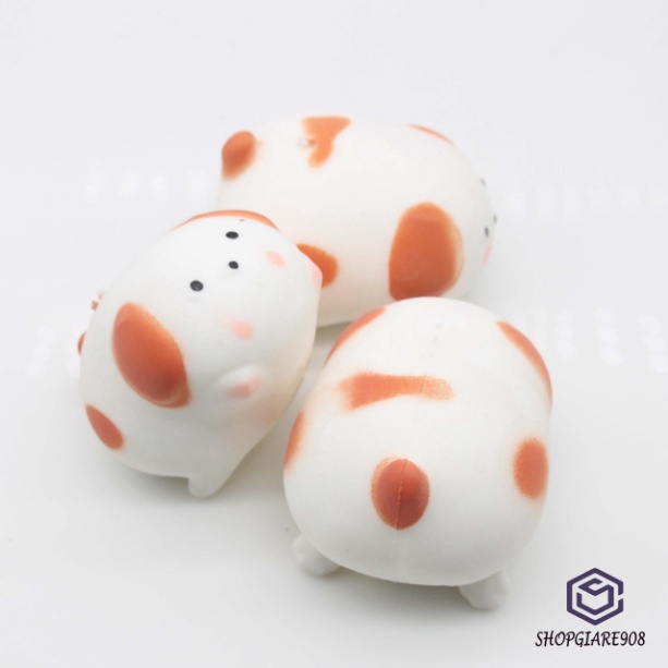Shiba đốm mềm dẻo⚡ HOT TREND ⚡ Squishy Mochi Cute, đồ giải trí thư giãn cute đánh tan stress slam slime