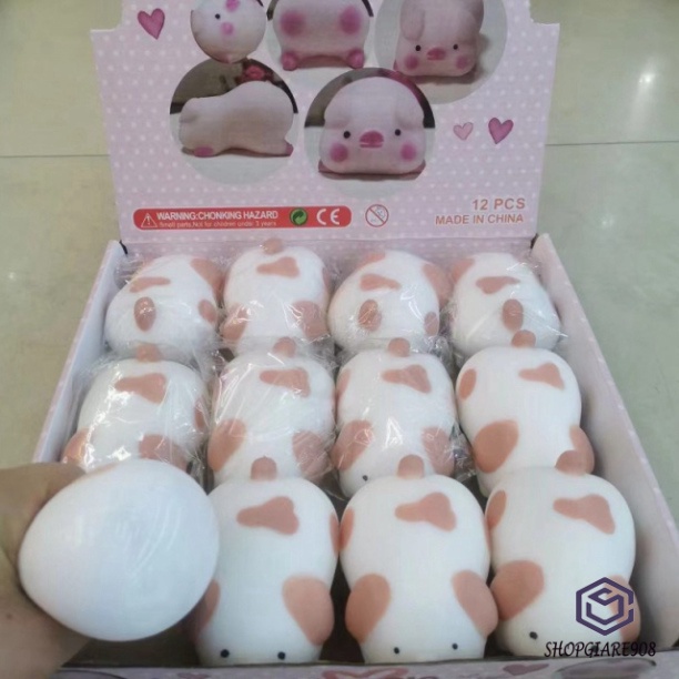 Shiba đốm mềm dẻo⚡ HOT TREND ⚡ Squishy Mochi Cute, đồ giải trí thư giãn cute đánh tan stress slam slime