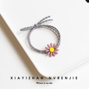 Dây buộc tóc trang trí hoa cúc xinh đẹp