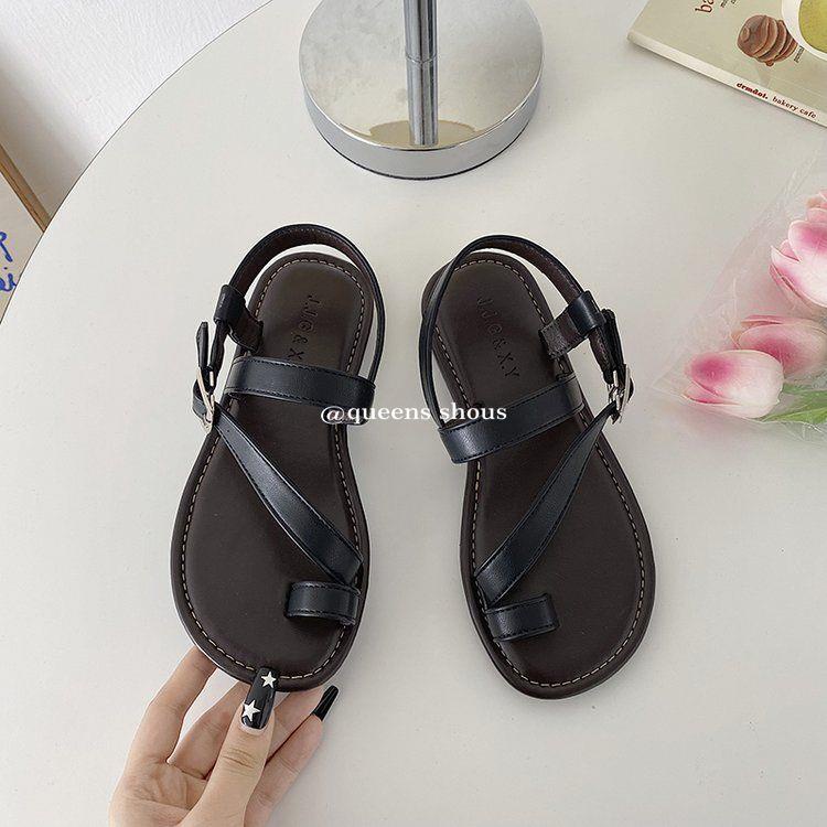 Giày Sandal Da Mềm Đơn Giản Thời Trang Mùa Hè Cho Nữ