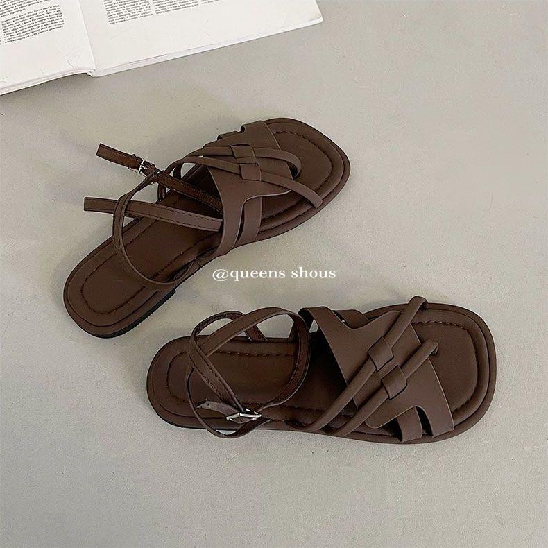 Giày Sandal Da Mềm Đơn Giản Thời Trang Mùa Hè Cho Nữ