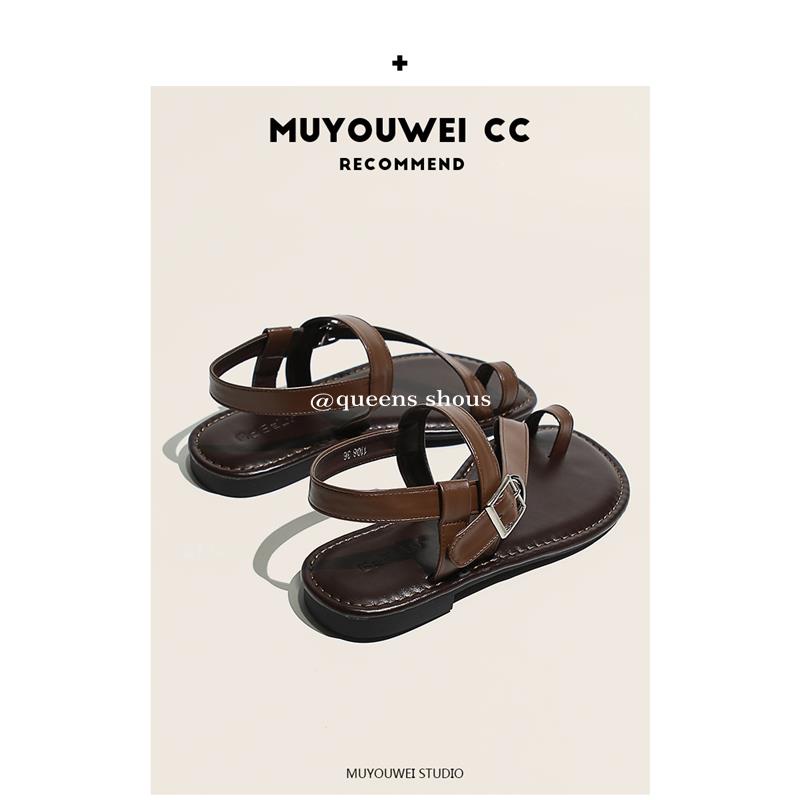 Giày Sandal Da Mềm Đơn Giản Thời Trang Mùa Hè Cho Nữ