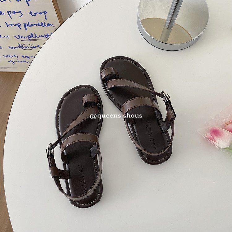Giày Sandal Da Mềm Đơn Giản Thời Trang Mùa Hè Cho Nữ