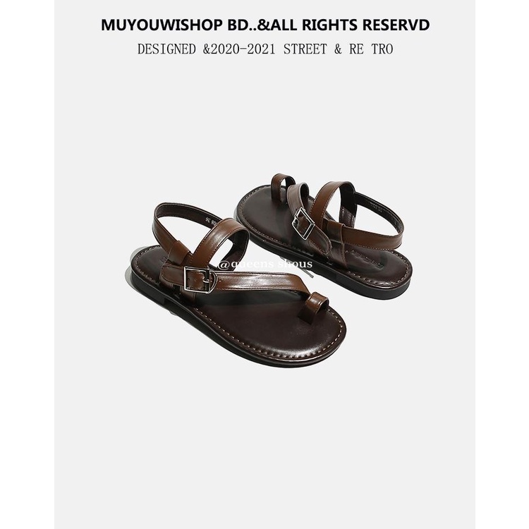 Giày Sandal Da Mềm Đơn Giản Thời Trang Mùa Hè Cho Nữ
