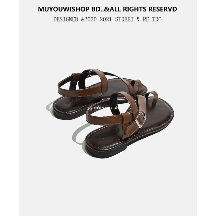 Giày Sandal Da Mềm Đơn Giản Thời Trang Mùa Hè Cho Nữ