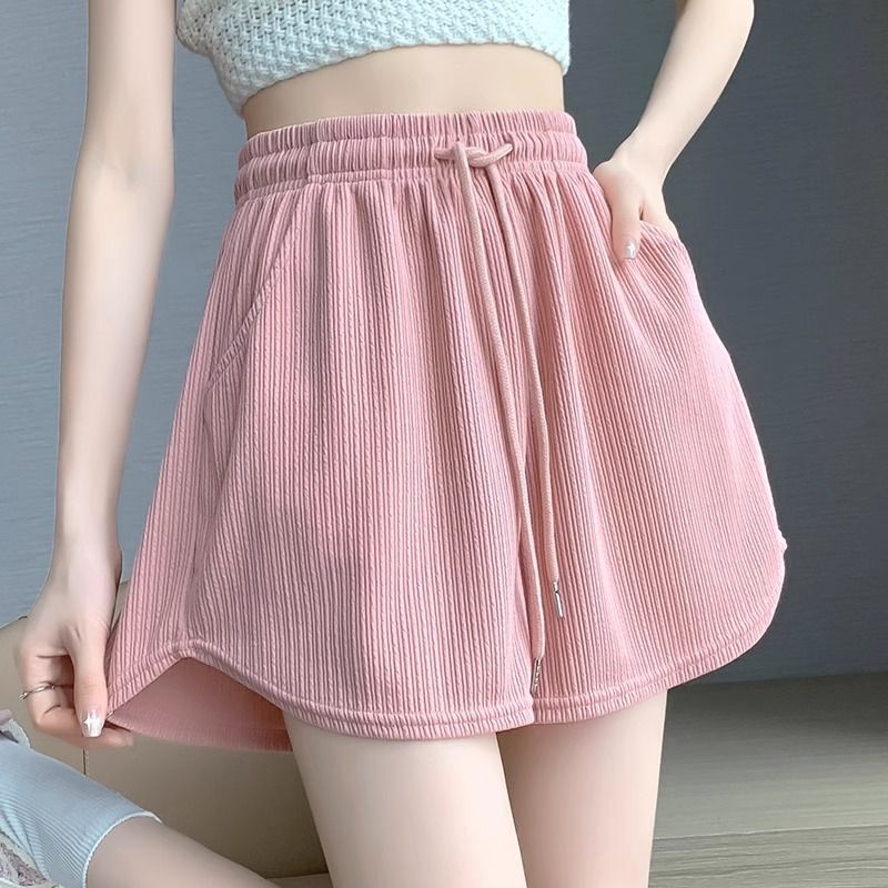 Jiashucheng Quần Short Thể Thao Ống Rộng Lưng Cao Thiết Kế Mỏng Kiểu Dáng Đơn Giản Thời Trang Mùa Hè Dành Cho Nữ