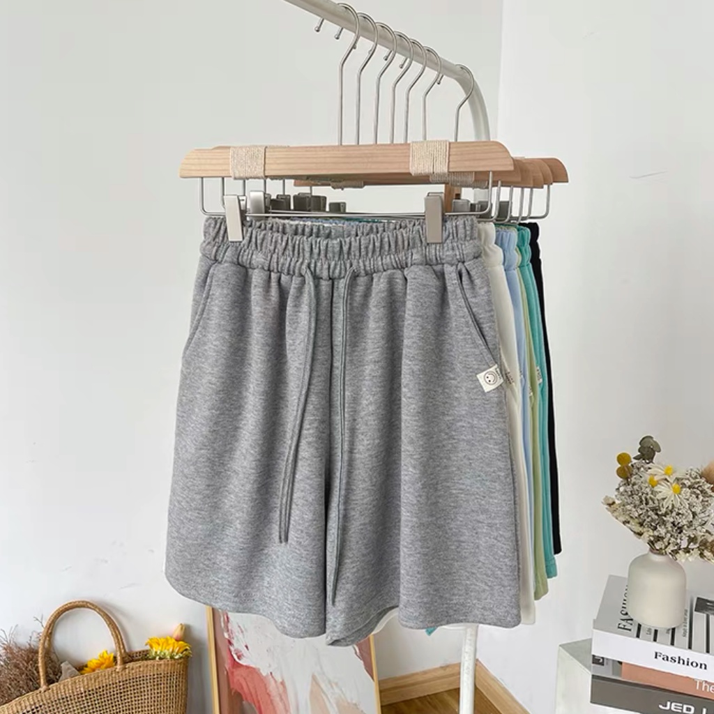 Jiashucheng Quần Short Thể Thao Dáng Rộng Phong Cách Hàn Quốc Thời Trang Mùa Hè Cho Nữ