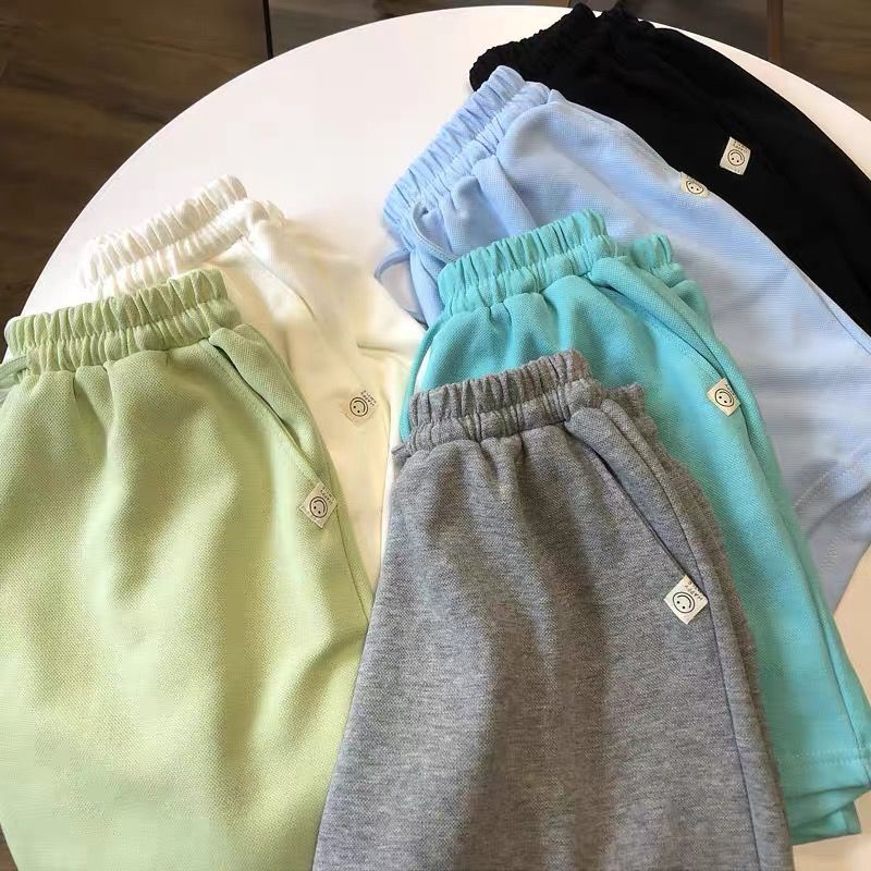 Jiashucheng Quần Short Thể Thao Dáng Rộng Phong Cách Hàn Quốc Thời Trang Mùa Hè Cho Nữ