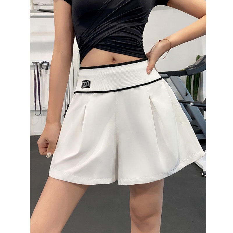 Jiashucheng Quần Short Thể Thao Lưng Cao Dáng Ôm Chống Lóa Chất Liệu Thoáng Khí Nhanh Khô Thời Trang Mùa Hè Cho Nữ